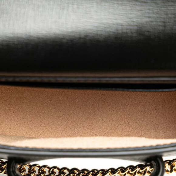 GUCCI Authentic Black Leather Horsebit Shoulder Bag - Picture 9 of 13